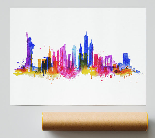 Nyc Rainbow Giclee Print