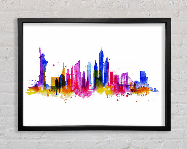 NYC Rainbow Framed Print