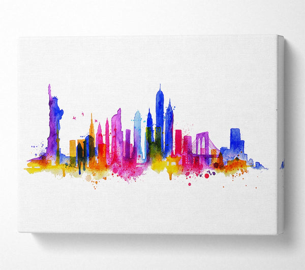  A Canvas Print of NYC Rainbow Canvas Wall Art