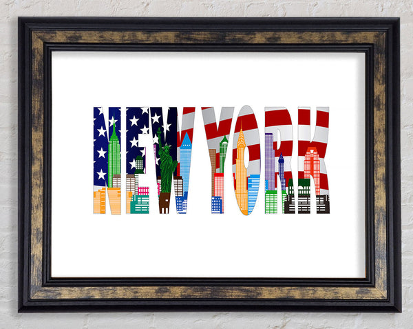 NYC Sign Framed Print