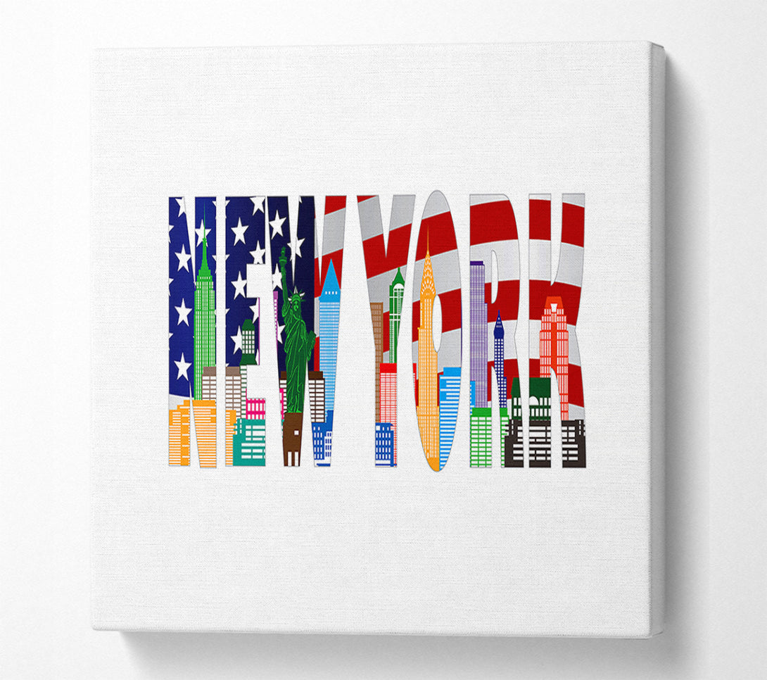  A Canvas Print of NYC Sign Canvas Print