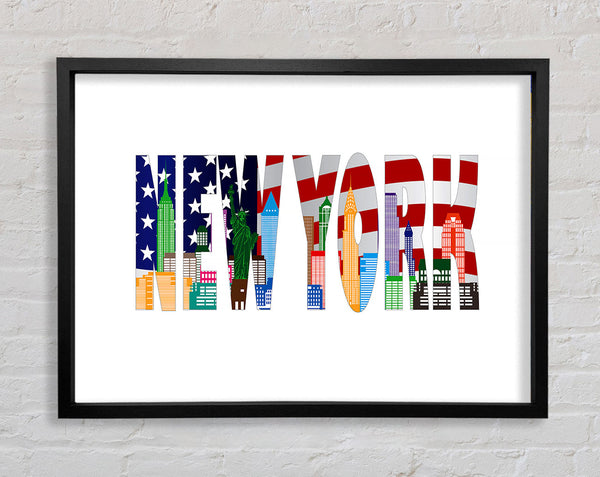NYC Sign Framed Print