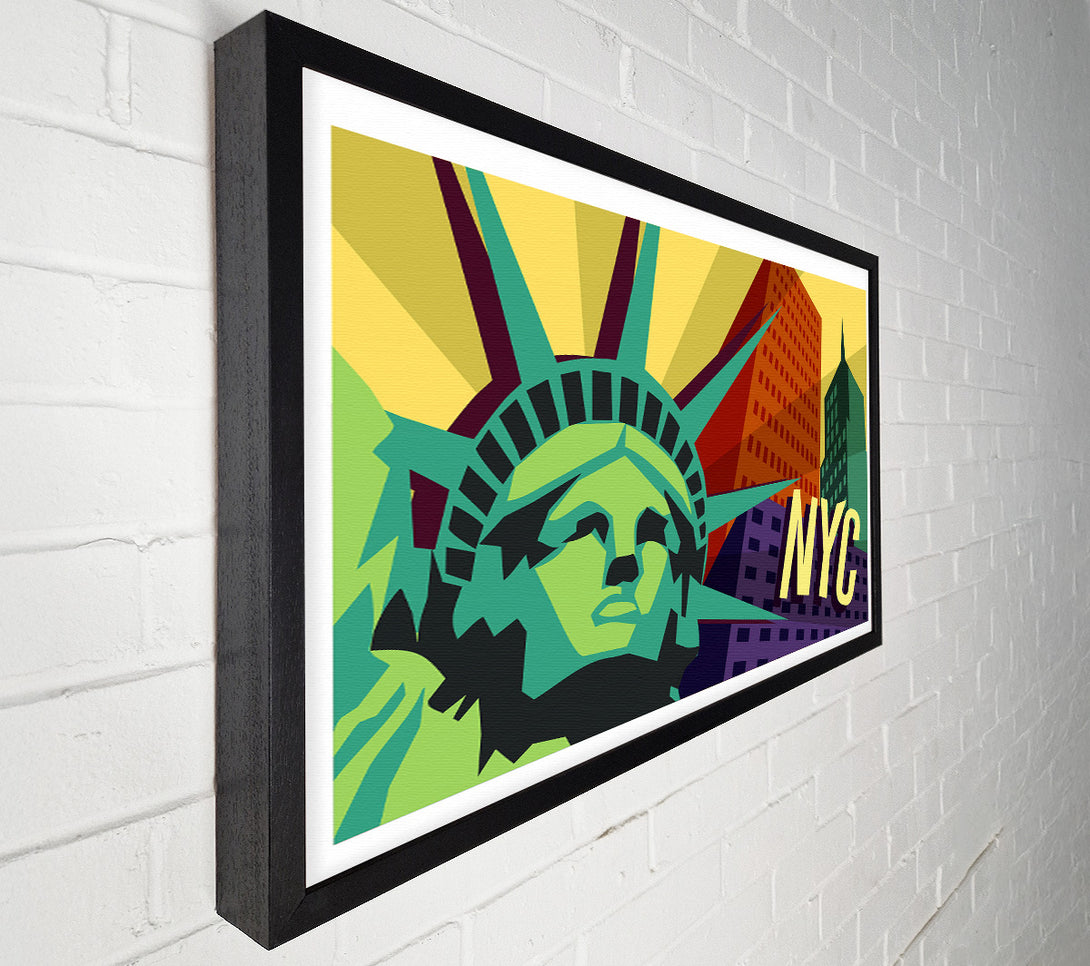  A Canvas Print of Funky Statue of Liberty Canvas Wall Art