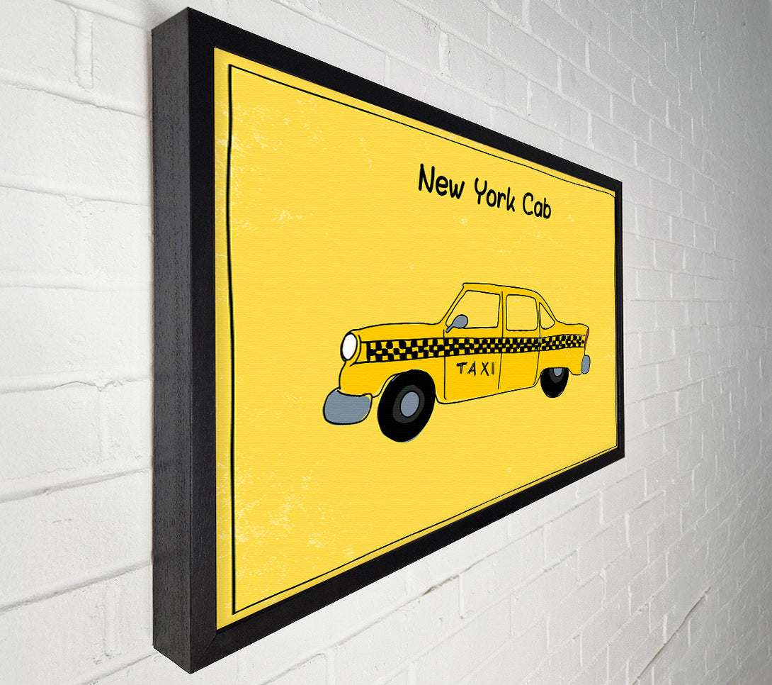  A Canvas Print of NYC Retro Cab Canvas Print