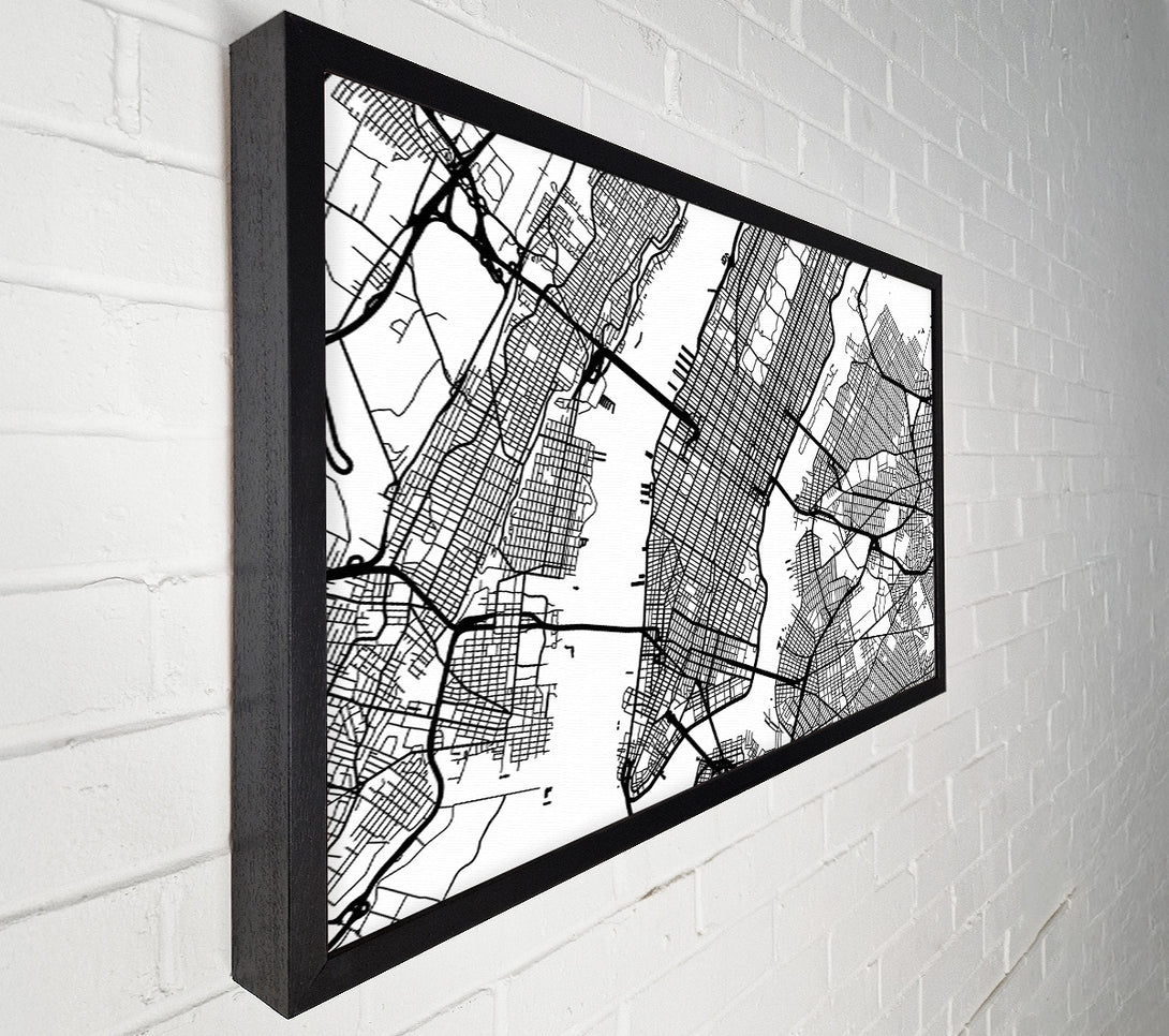  A Canvas Print of City Map Canvas Art