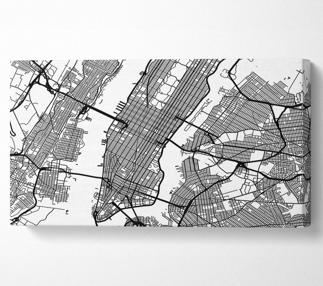  A Canvas Print of City Map Canvas Art