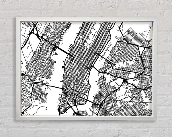 City Map Framed Print