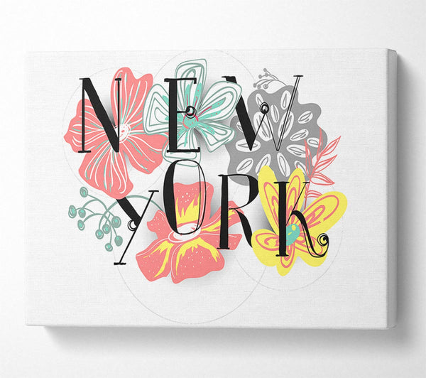  A Canvas Print of Flower City Canvas Wall Art