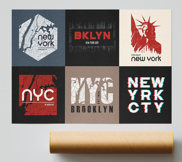 New York Signs Poster