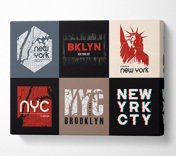  A Canvas Print of New York Signs Canvas Print