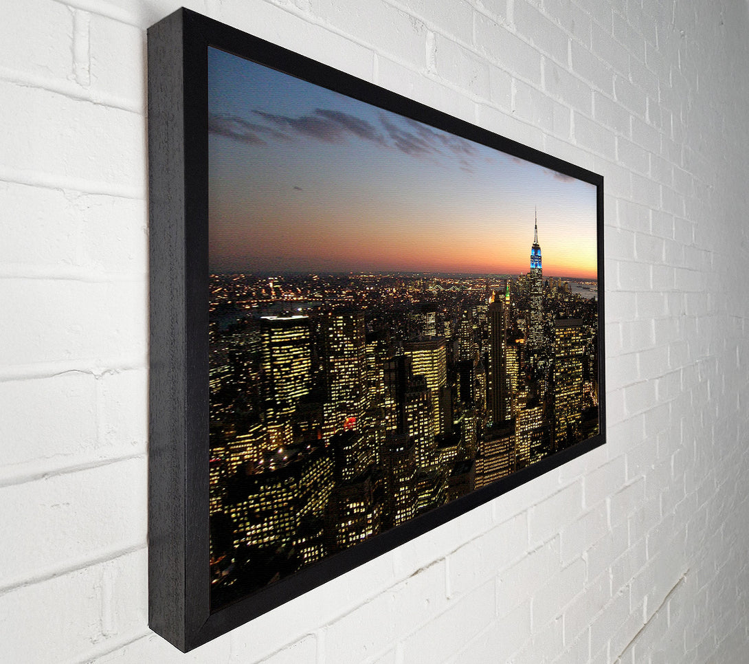  A Canvas Print of NYC The City That Never Sleeps Canvas Print