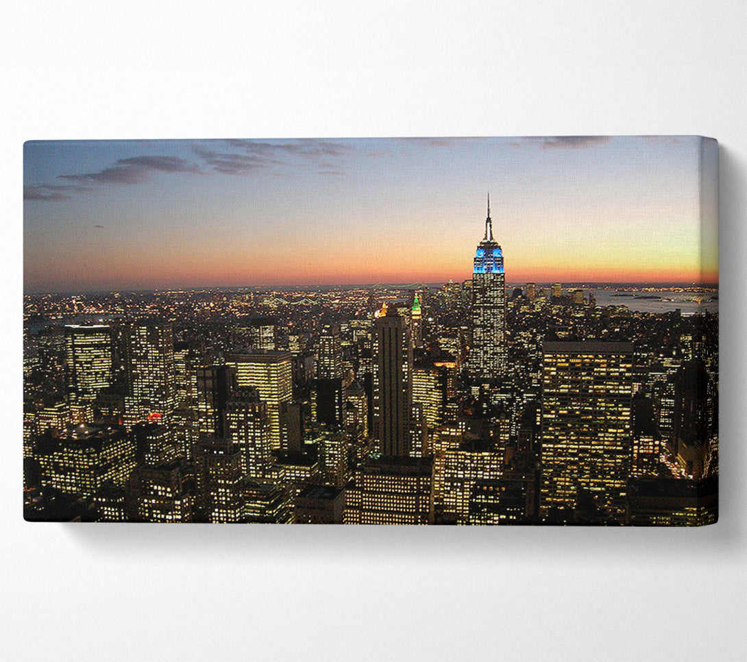 A Canvas Print of NYC The City That Never Sleeps Canvas Print