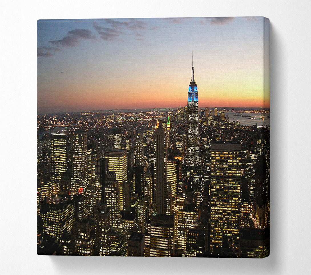  A Canvas Print of NYC The City That Never Sleeps Canvas Print