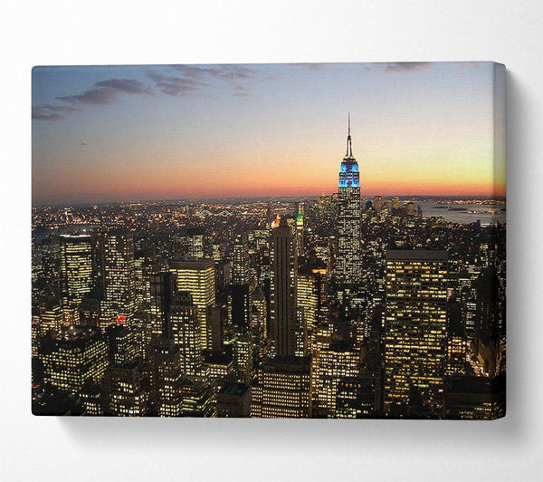  A Canvas Print of NYC The City That Never Sleeps Canvas Print