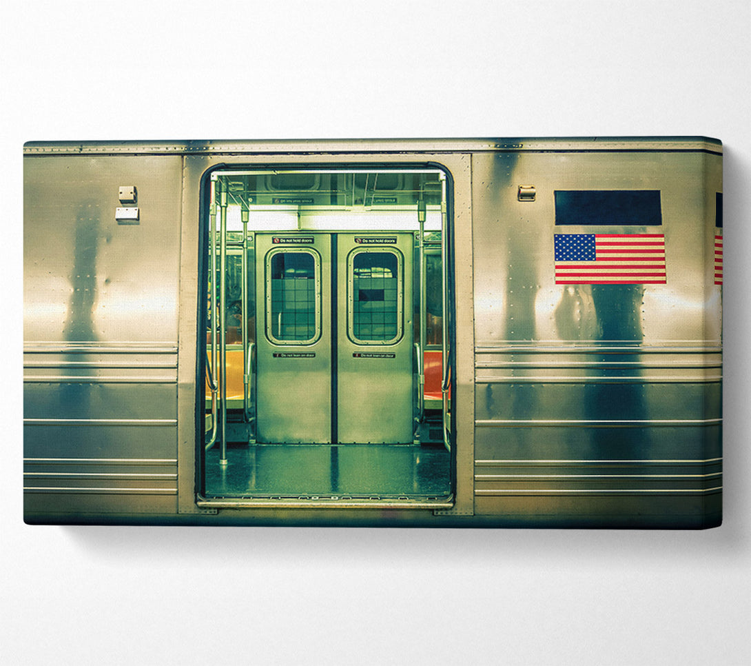  A Canvas Print of Subway Train Canvas Art