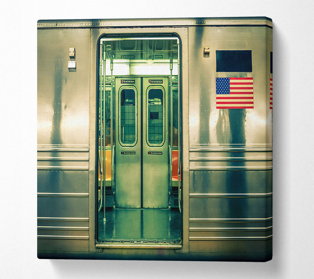  A Canvas Print of Subway Train Canvas Art