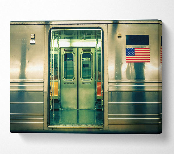  A Canvas Print of Subway Train Canvas Art
