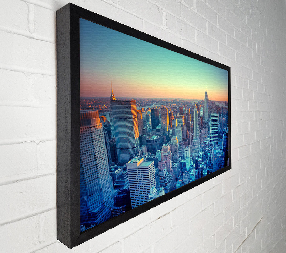  A Canvas Print of On A Winters Morning Over The City Canvas Art