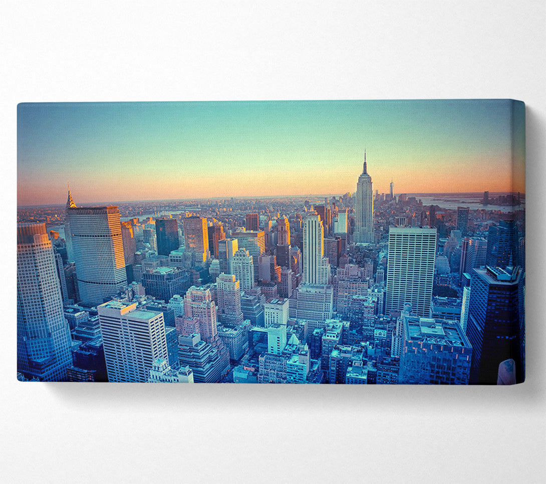  A Canvas Print of On A Winters Morning Over The City Canvas Art