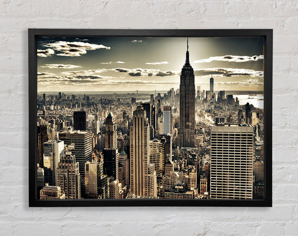 NYC Just After The Storm Framed Print