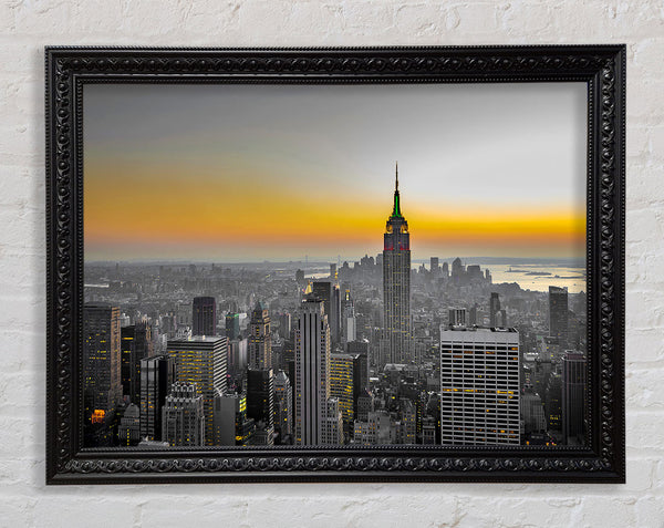 Golden Framed Print