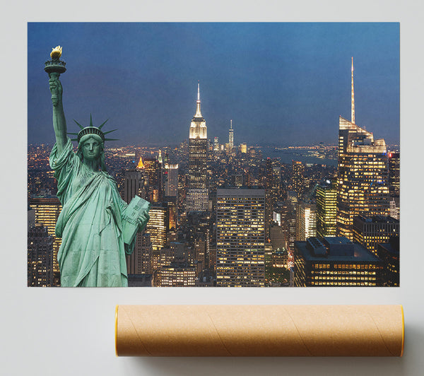 Lights Of The Big City Print