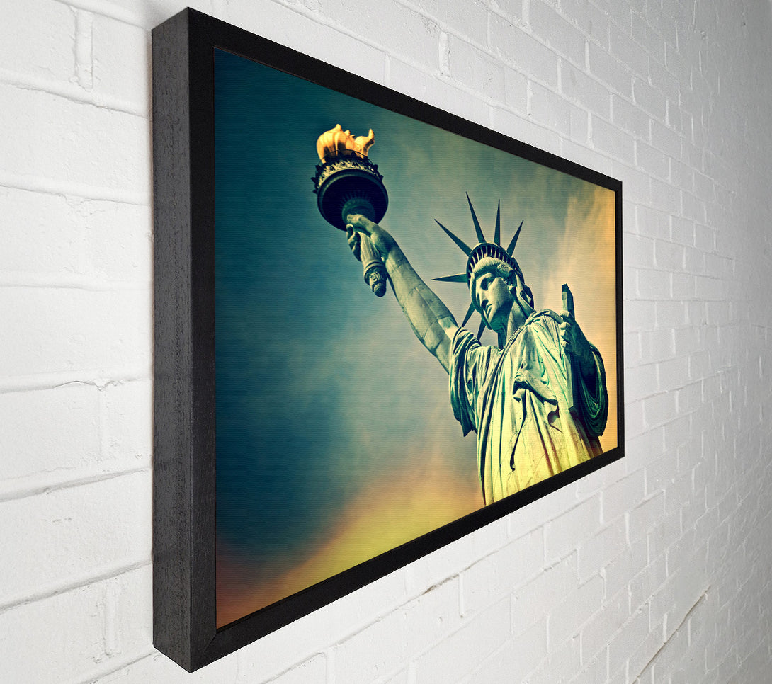  A Canvas Print of Statue Of Liberty Skies Canvas Wall Art
