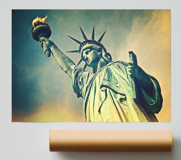 Statue Of Liberty Skies Giclee Print