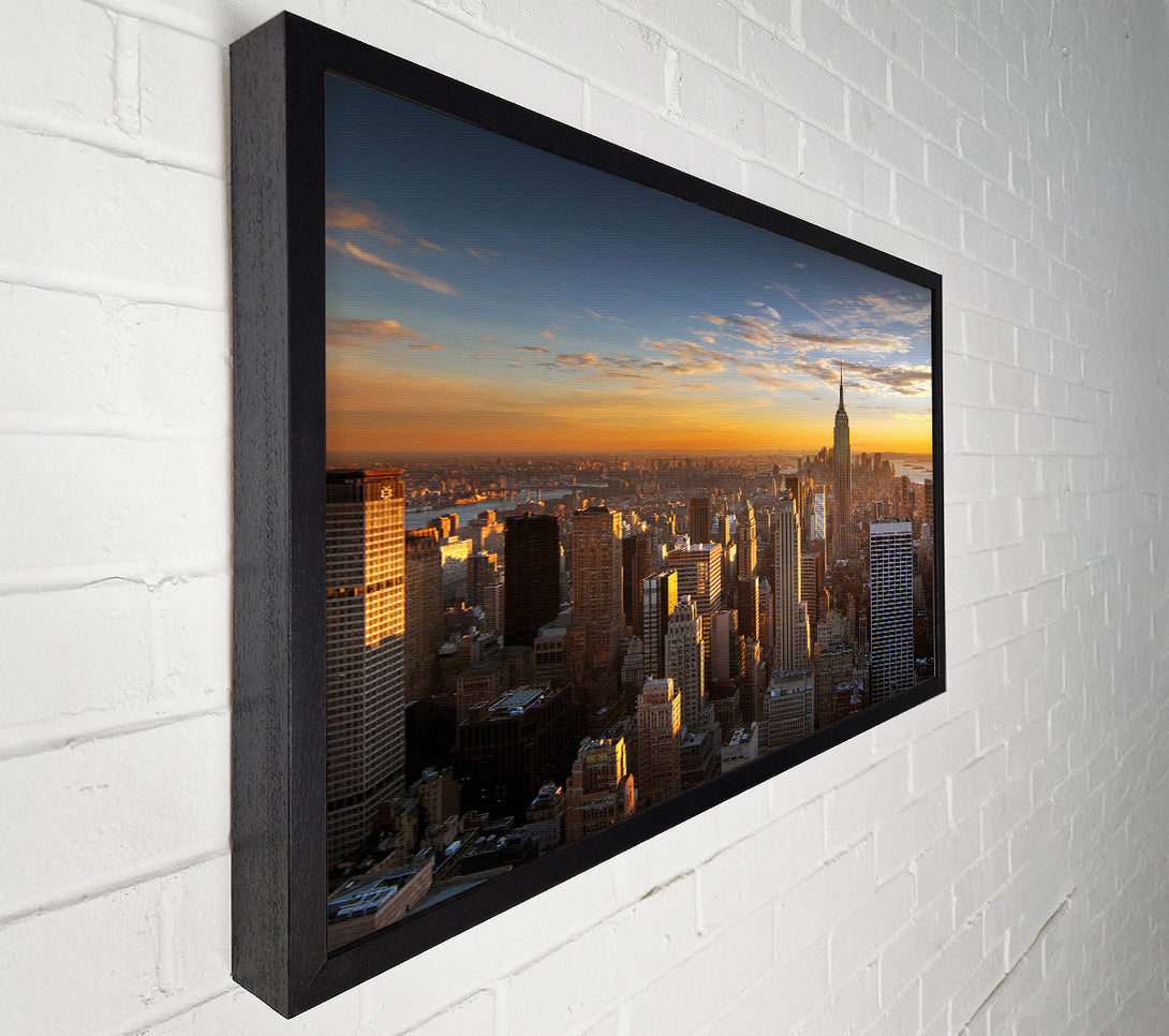  A Canvas Print of Sunrise Over The City That Never Sleeps Canvas Art