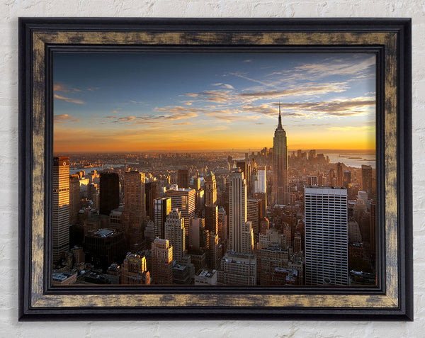 Sunrise Over The City That Never Sleeps Framed Print