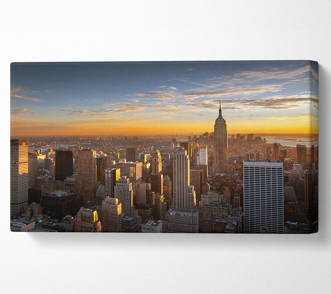  A Canvas Print of Sunrise Over The City That Never Sleeps Canvas Art