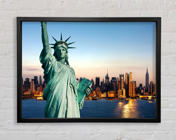 Statue Of Liberty Protection Framed Print