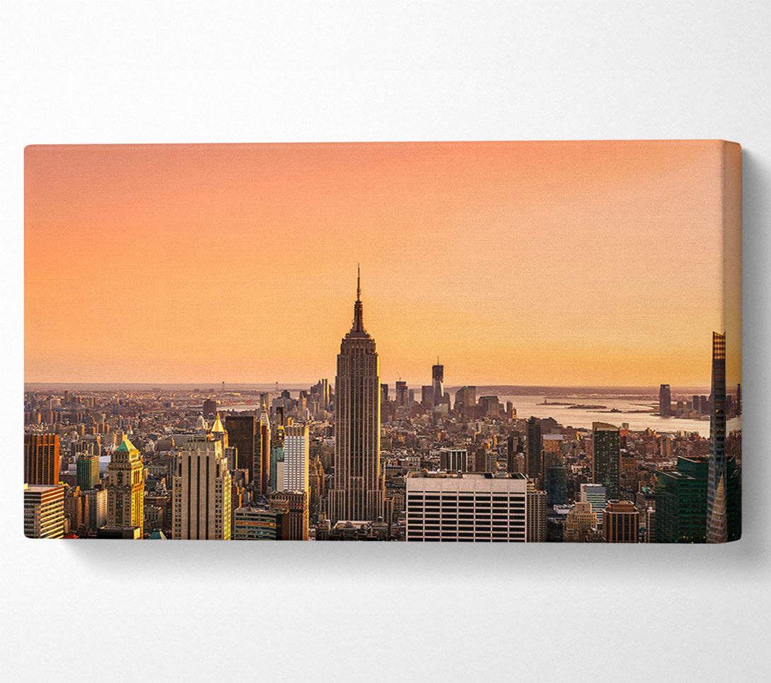  A Canvas Print of Empire State Building Perfect City Sunrise Canvas Print