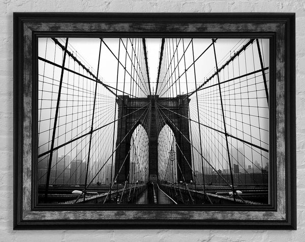 Brooklyn Bridge Perfection Framed Print