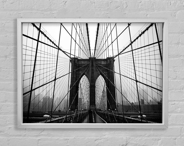 Brooklyn Bridge Perfection Framed Print