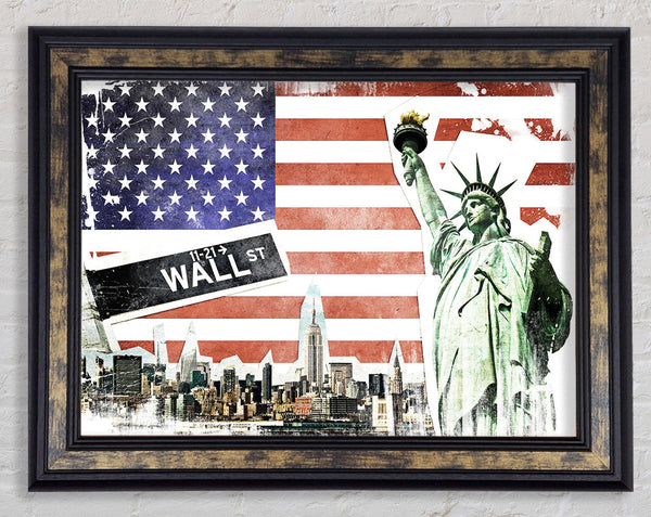 Montage Of NYC Framed Print