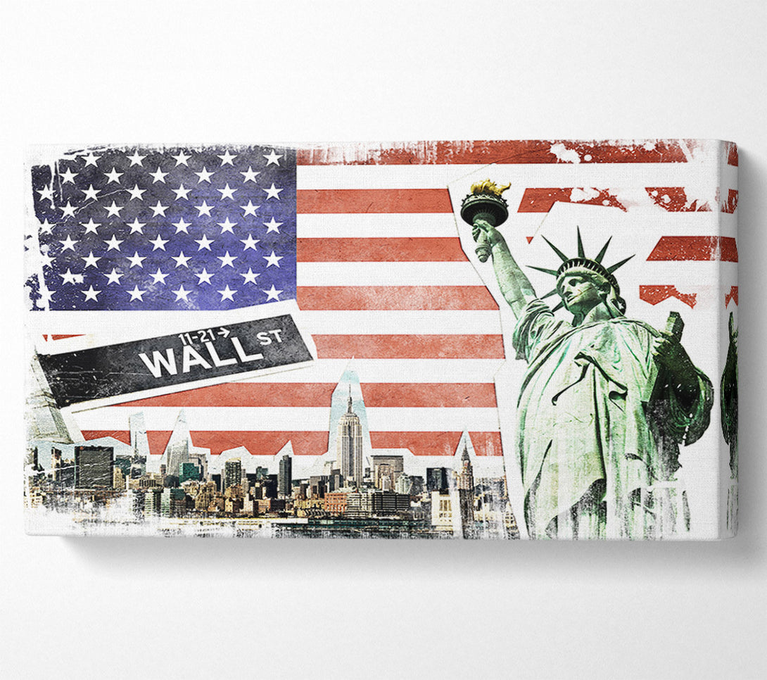  A Canvas Print of Montage Of NYC Canvas Print
