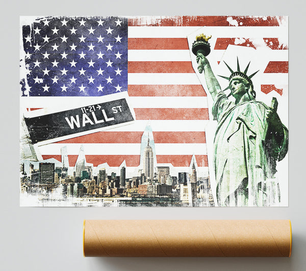 Montage Of Nyc Giclee Print