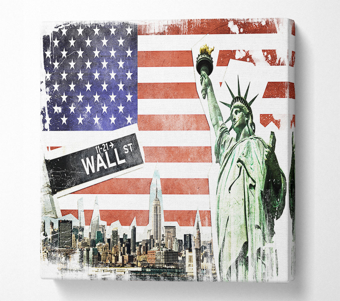  A Canvas Print of Montage Of NYC Canvas Print