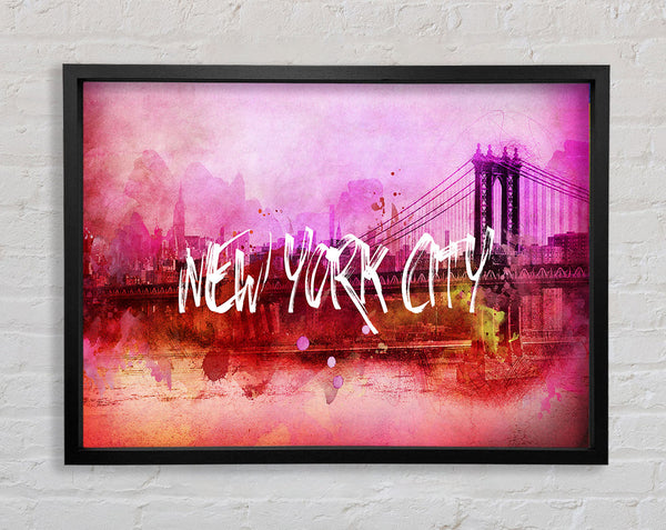 Pink NYC Framed Print