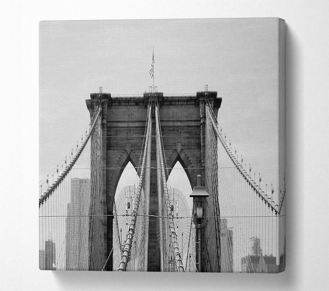 A Canvas Print of Structure Of Brooklyn Bridge 2 Canvas Art