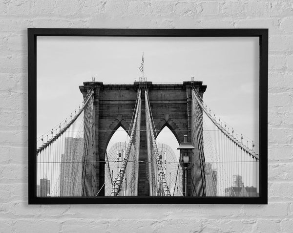 Structure Of Brooklyn Bridge 2 Framed Print