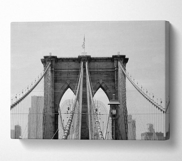 A Canvas Print of Structure Of Brooklyn Bridge 2 Canvas Art