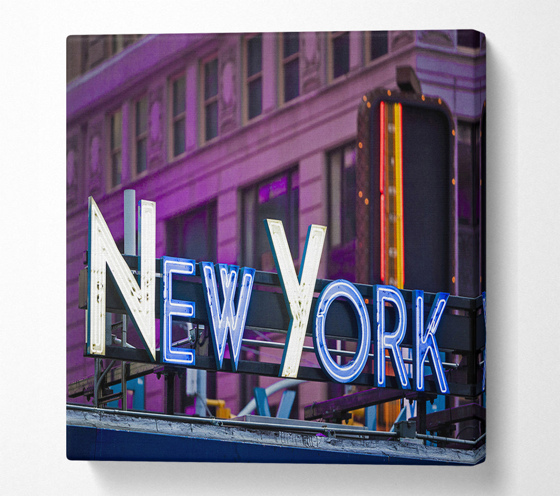  A Canvas Print of Big City Lights Canvas Wall Art