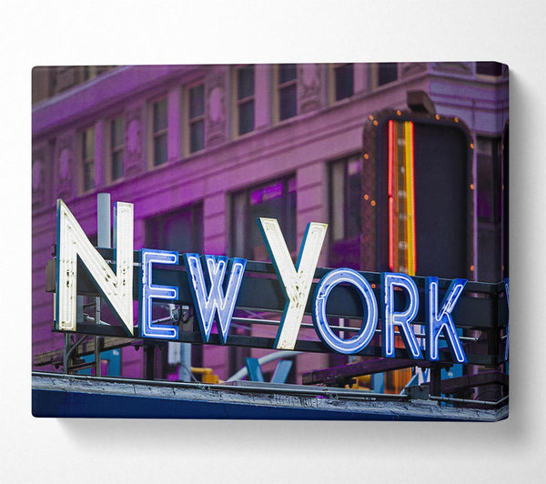  A Canvas Print of Big City Lights Canvas Wall Art