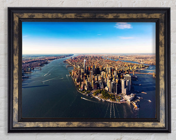 The Harbour Around NYC Framed Print