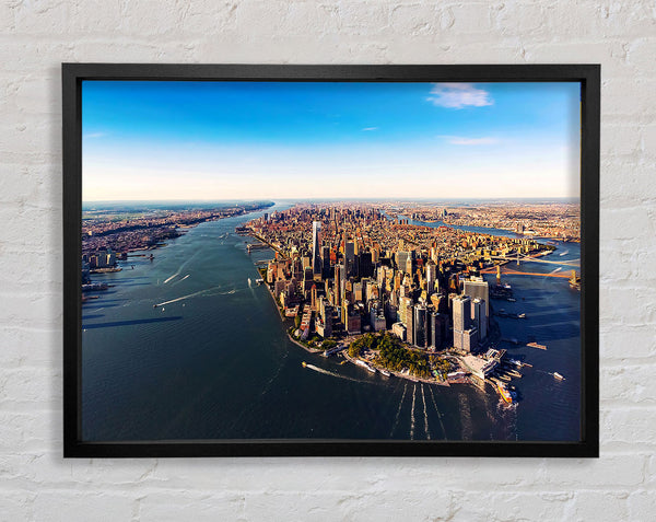 The Harbour Around NYC Framed Print