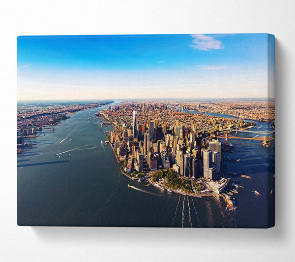  A Canvas Print of The Harbour Around NYC Canvas Print