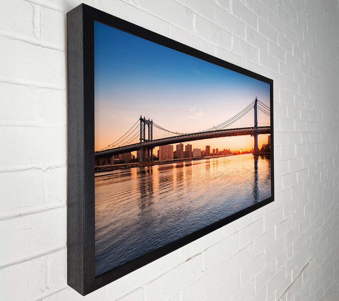  A Canvas Print of Sunset Bridges Canvas Print