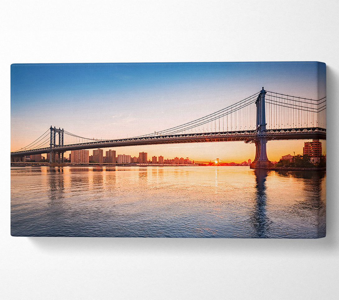  A Canvas Print of Sunset Bridges Canvas Print